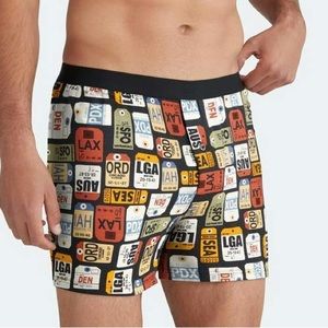 MeUNDIES men’s PACK YOUR BAGS BOXER BRIEF NO FLY OPENING